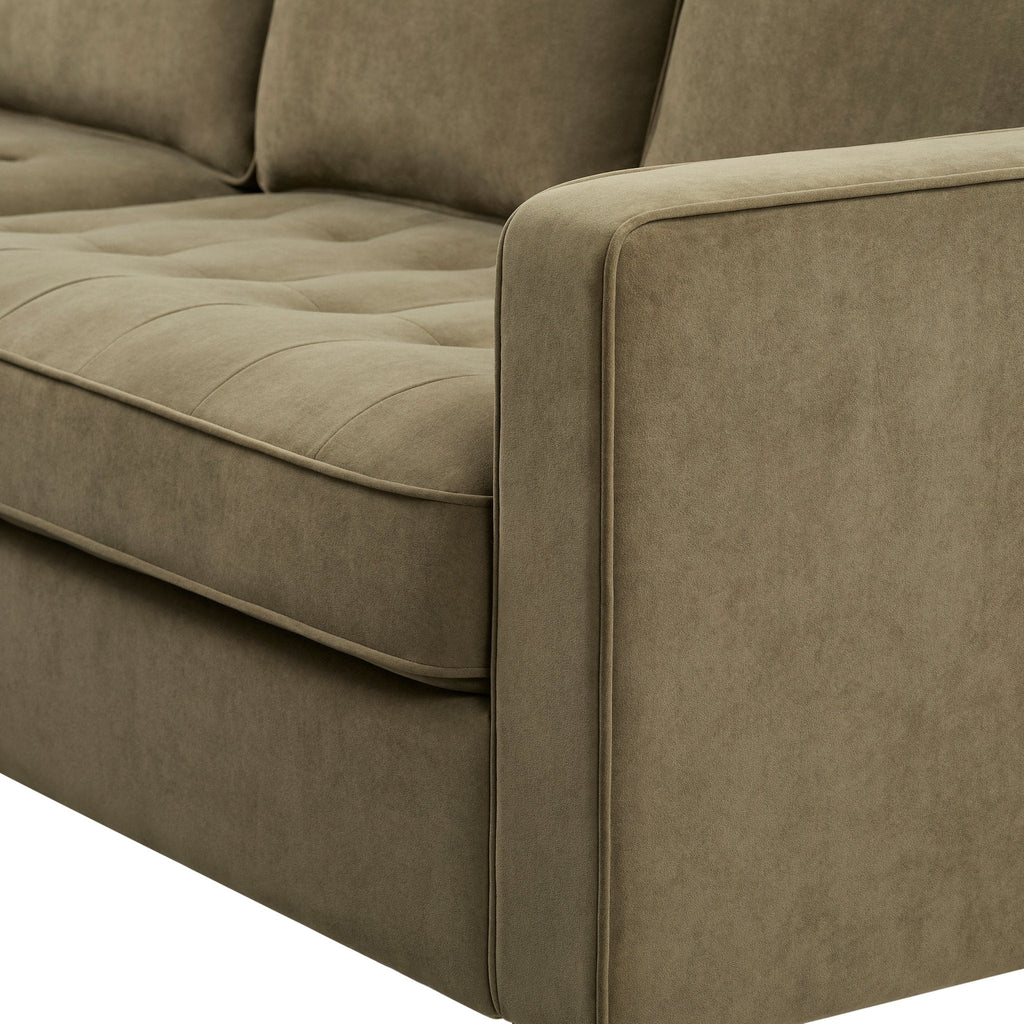 Sloane Left Hand Storage Chaise Sofa - Olive