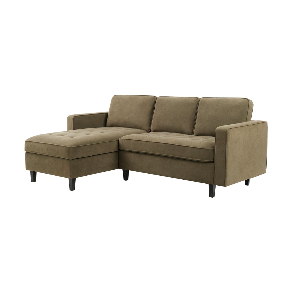 Sloane Left Hand Storage Chaise Sofa - Olive