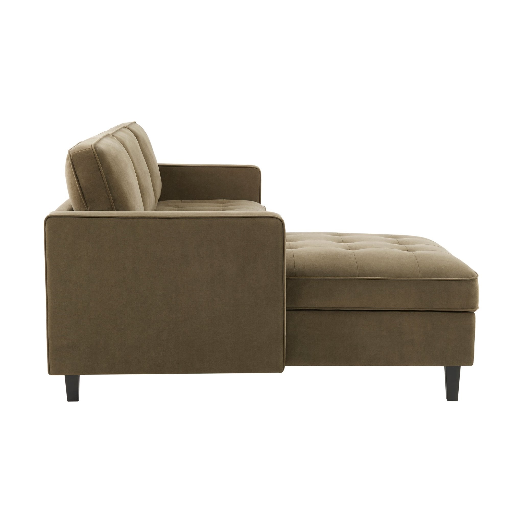 Sloane Left Hand Storage Chaise Sofa - Olive