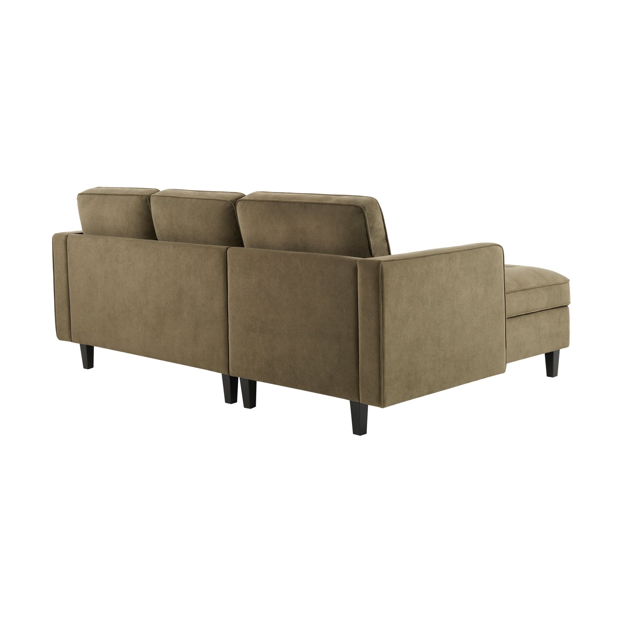 Sloane Left Hand Storage Chaise Sofa - Olive