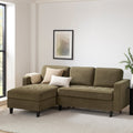 Sloane Left Hand Storage Chaise Sofa - Olive