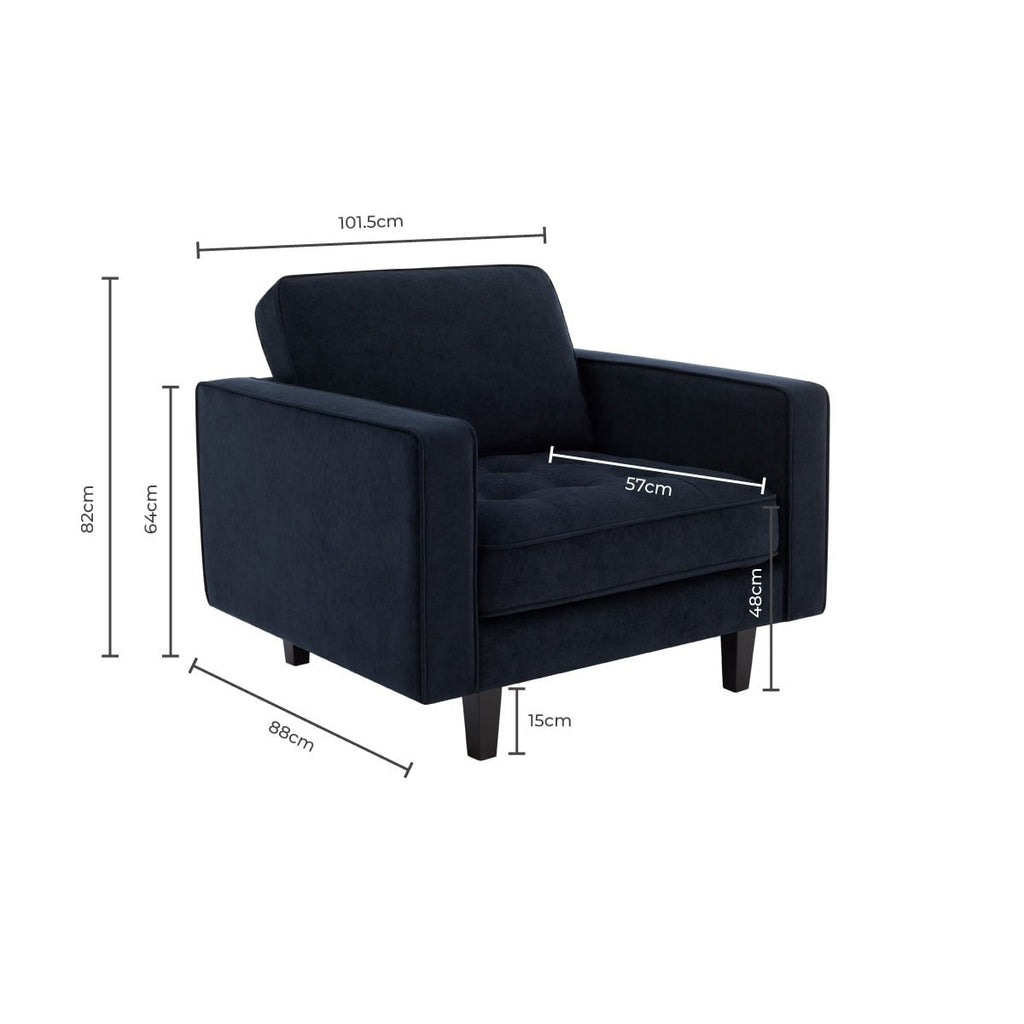 Sloane Loveseat - Midnight