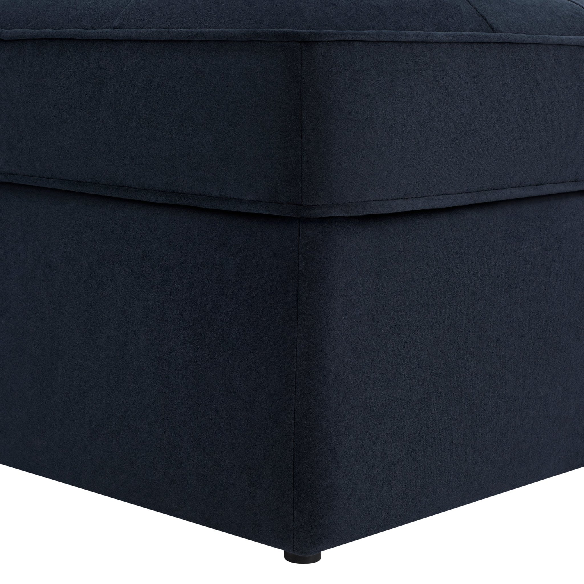 Sloane Ottoman Storage Pouffe- Midnight