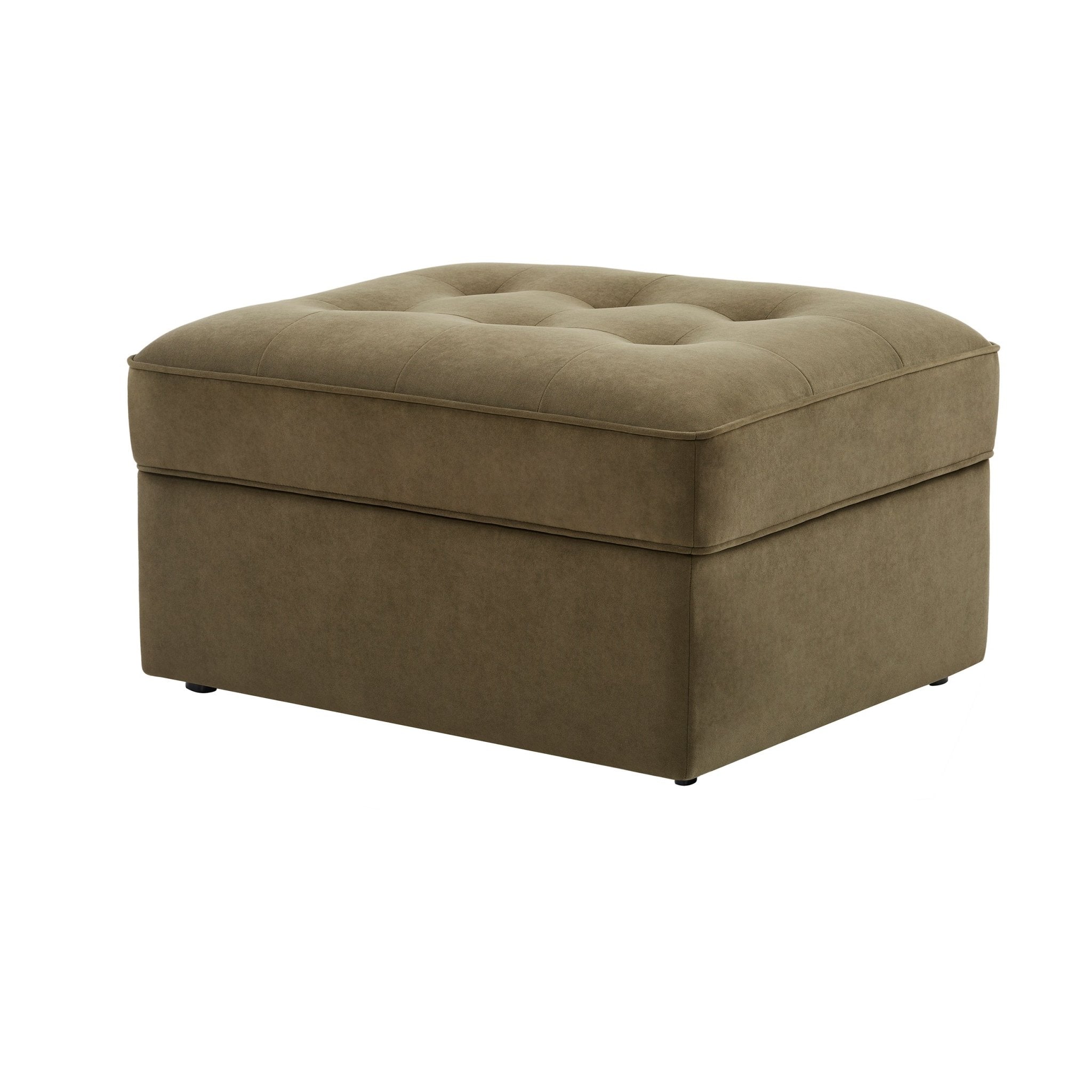 Sloane Ottoman Storage Pouffe - Olive