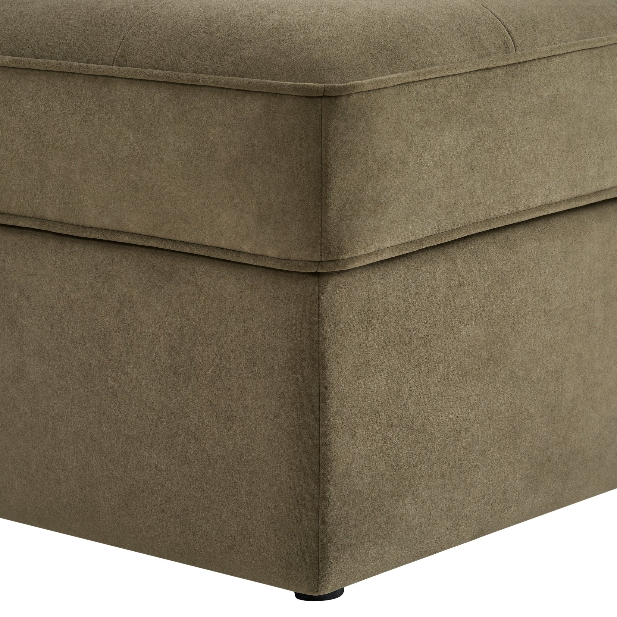 Sloane Ottoman Storage Pouffe - Olive