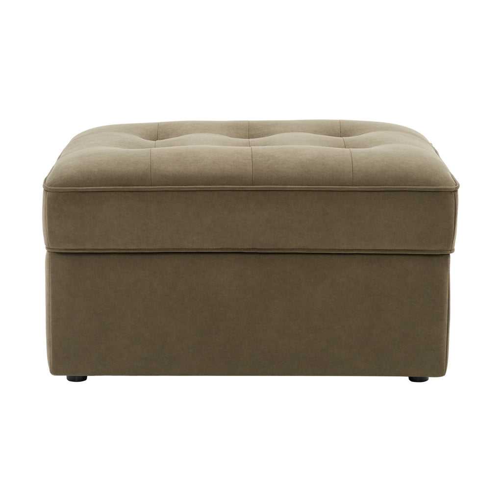 Sloane Ottoman Storage Pouffe - Olive