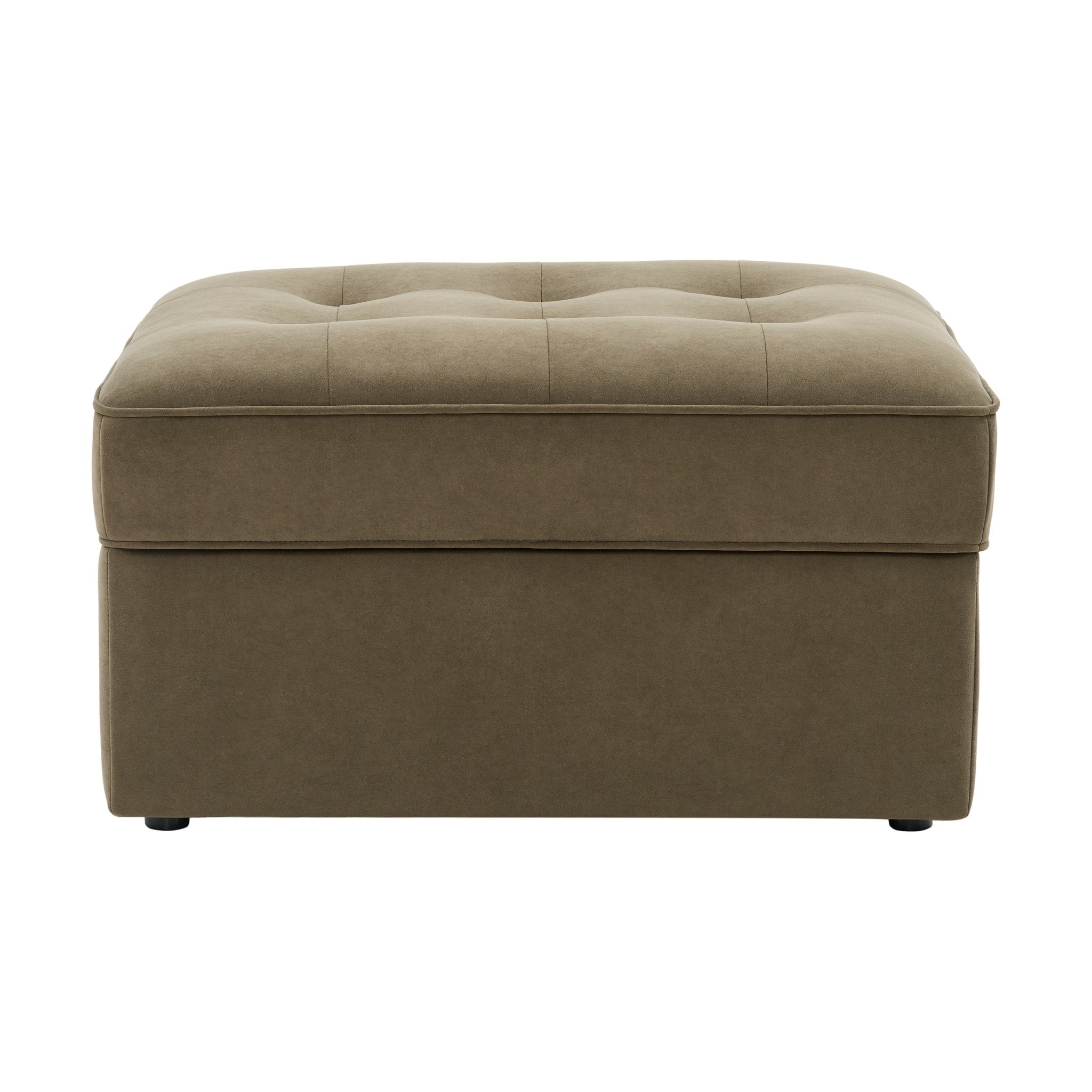 Sloane Ottoman Storage Pouffe - Olive