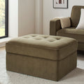Sloane Ottoman Storage Pouffe - Olive