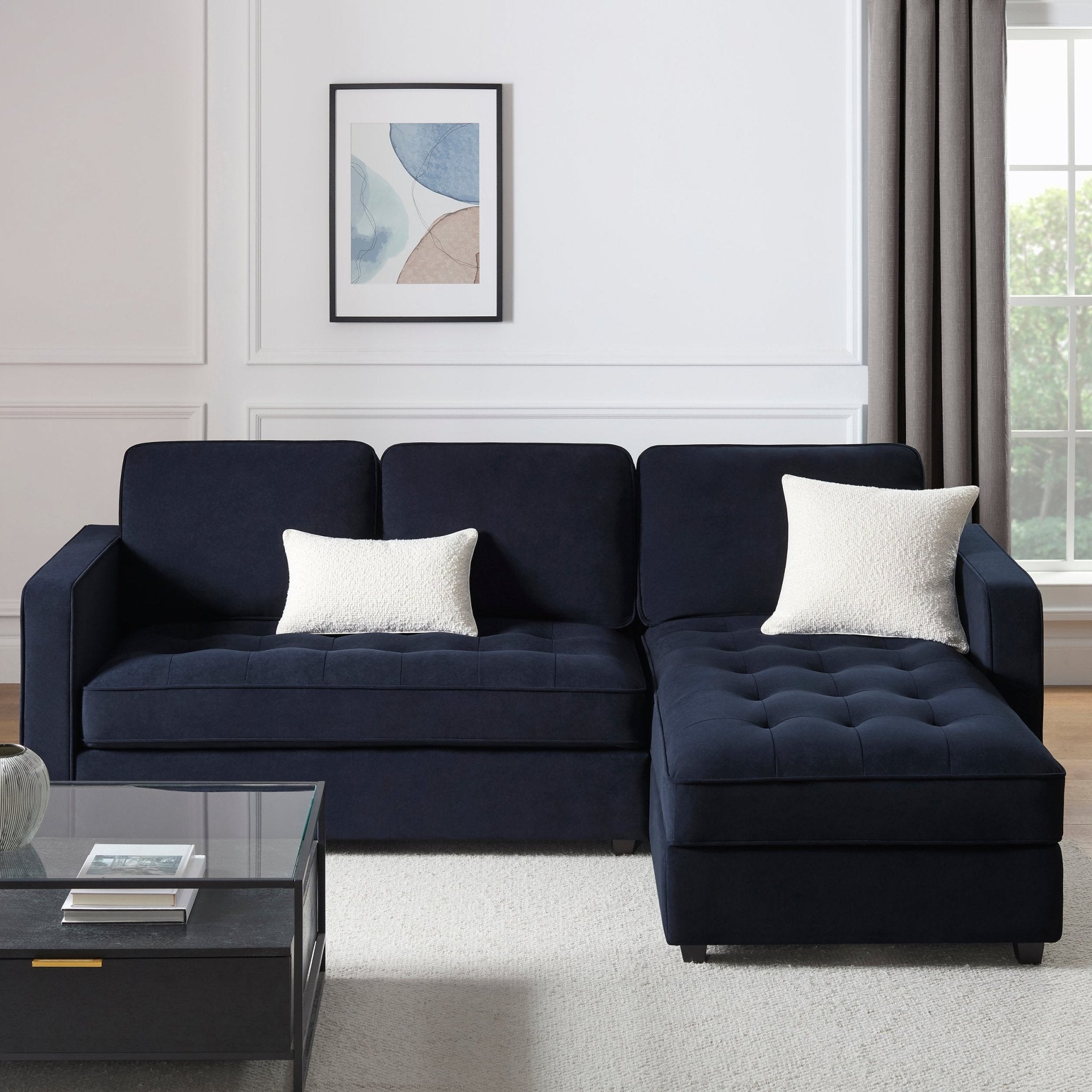 Sloane Right Hand Storage Chaise - Midnight