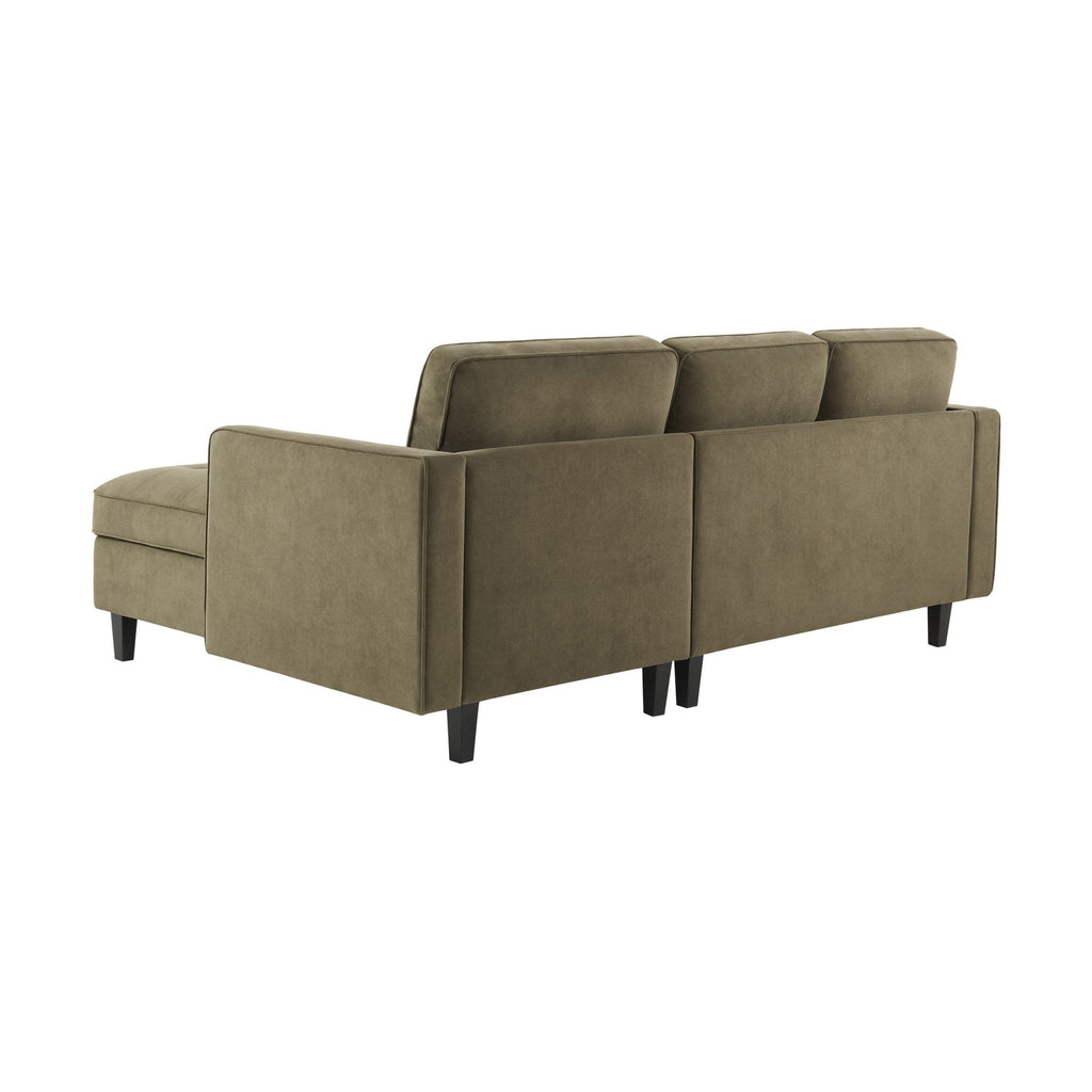 Sloane Right Hand Storage Chaise Sofa - Olive