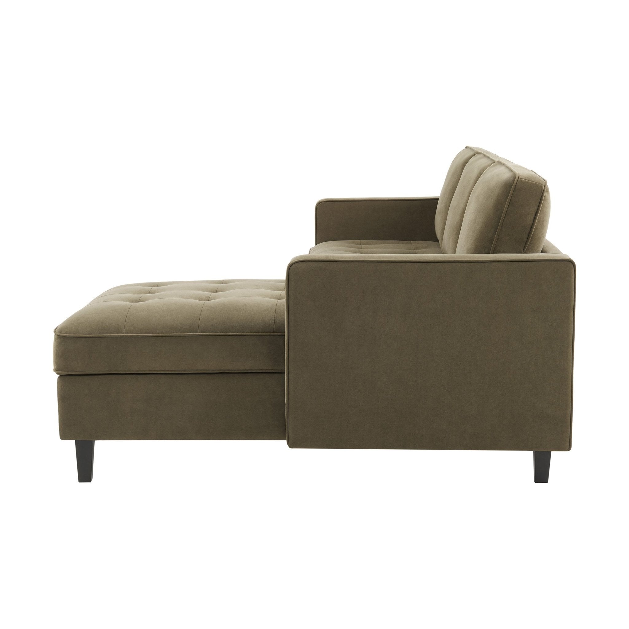Sloane Right Hand Storage Chaise Sofa - Olive