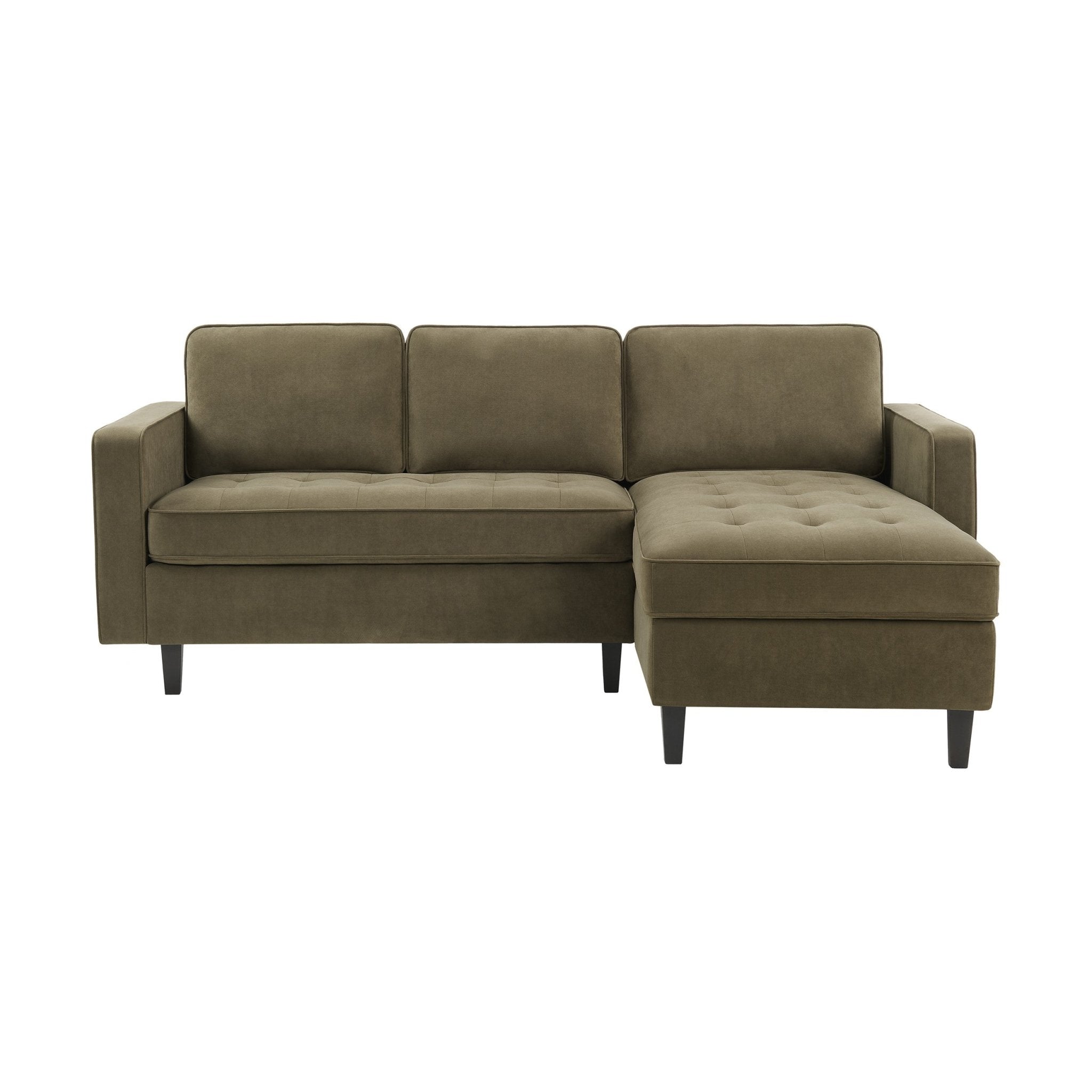 Sloane Right Hand Storage Chaise Sofa - Olive