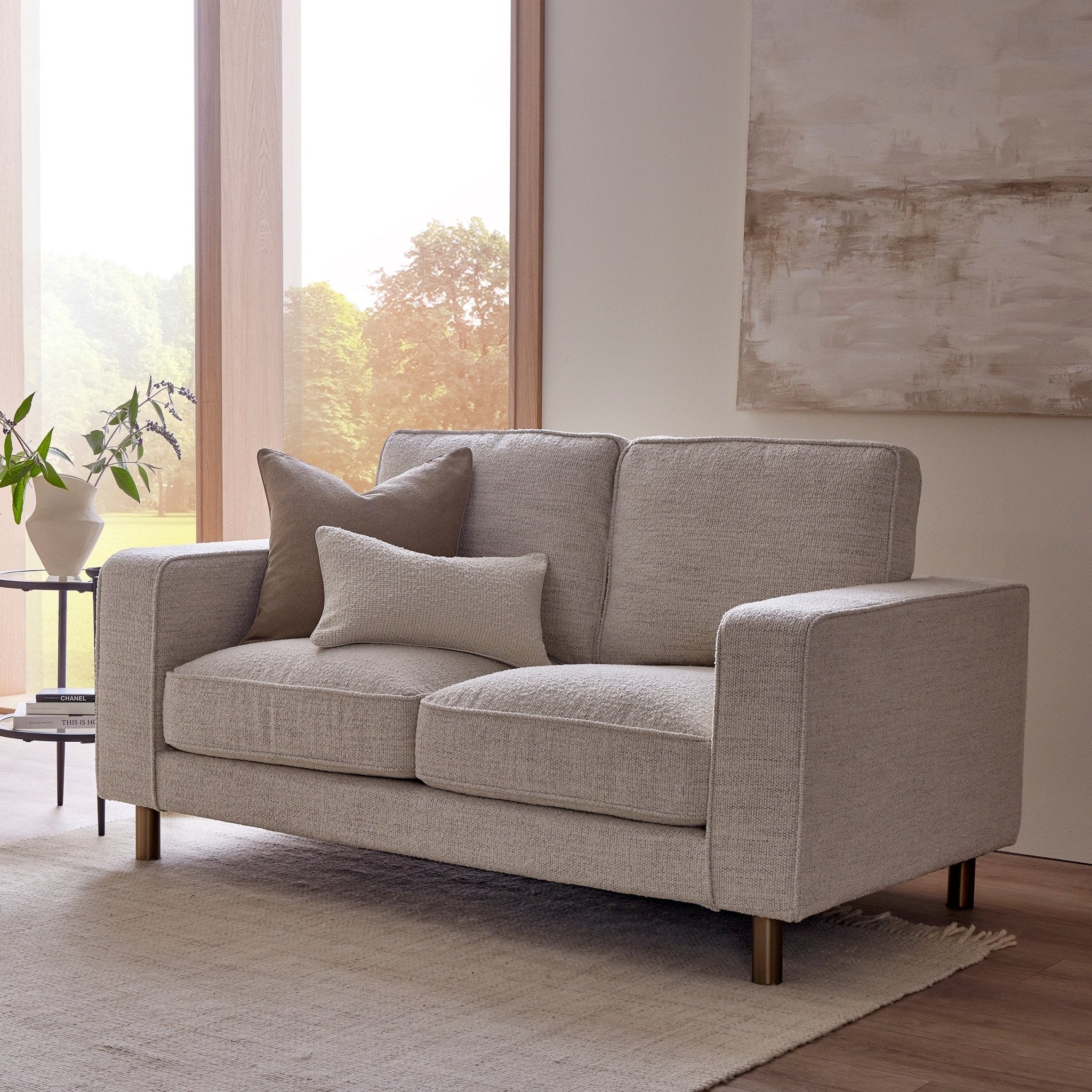 Soho Bouclé 2 Seater Sofa - Ivory