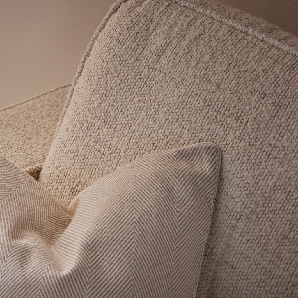 Soho Bouclé Loveseat - Ivory