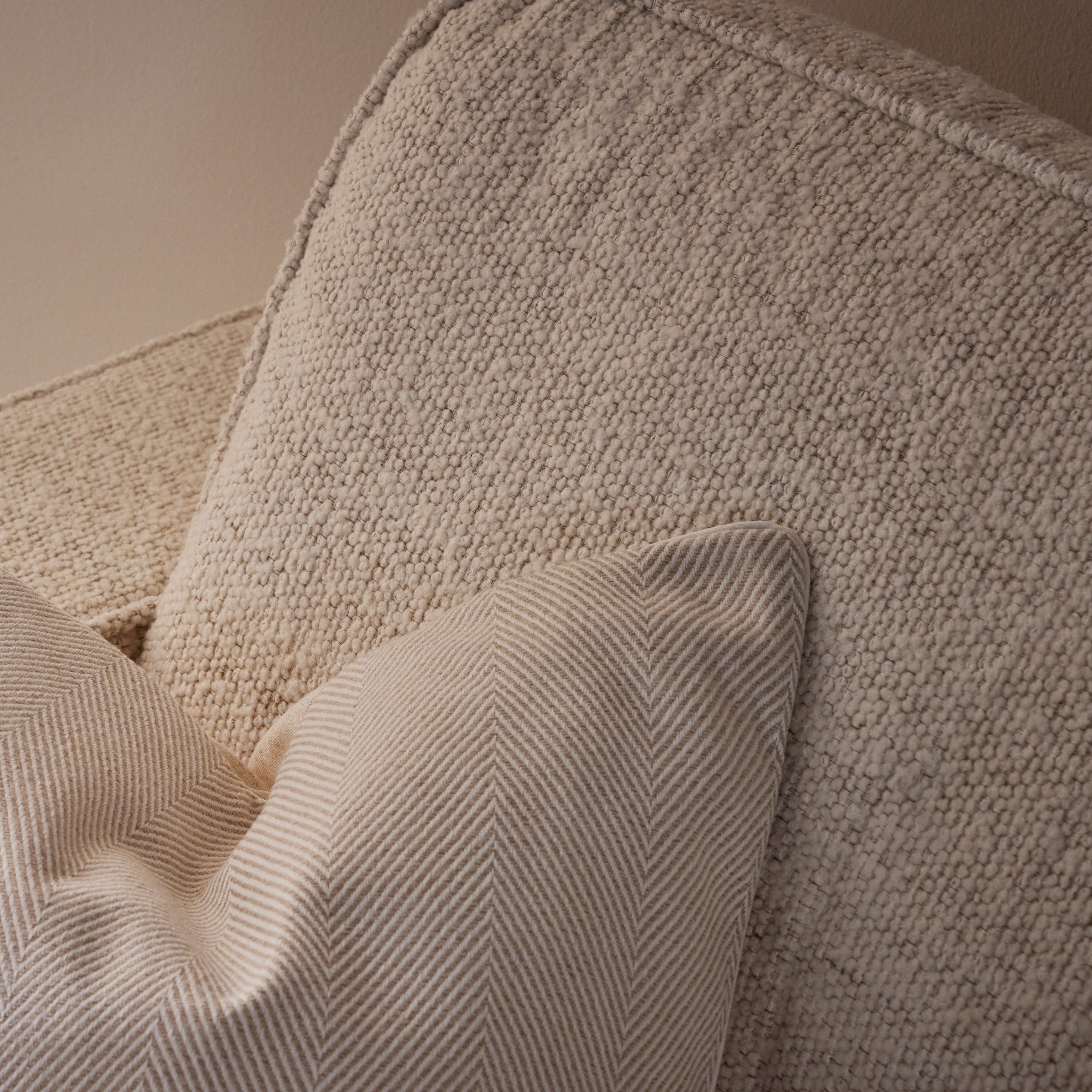 Soho Bouclé Loveseat - Ivory