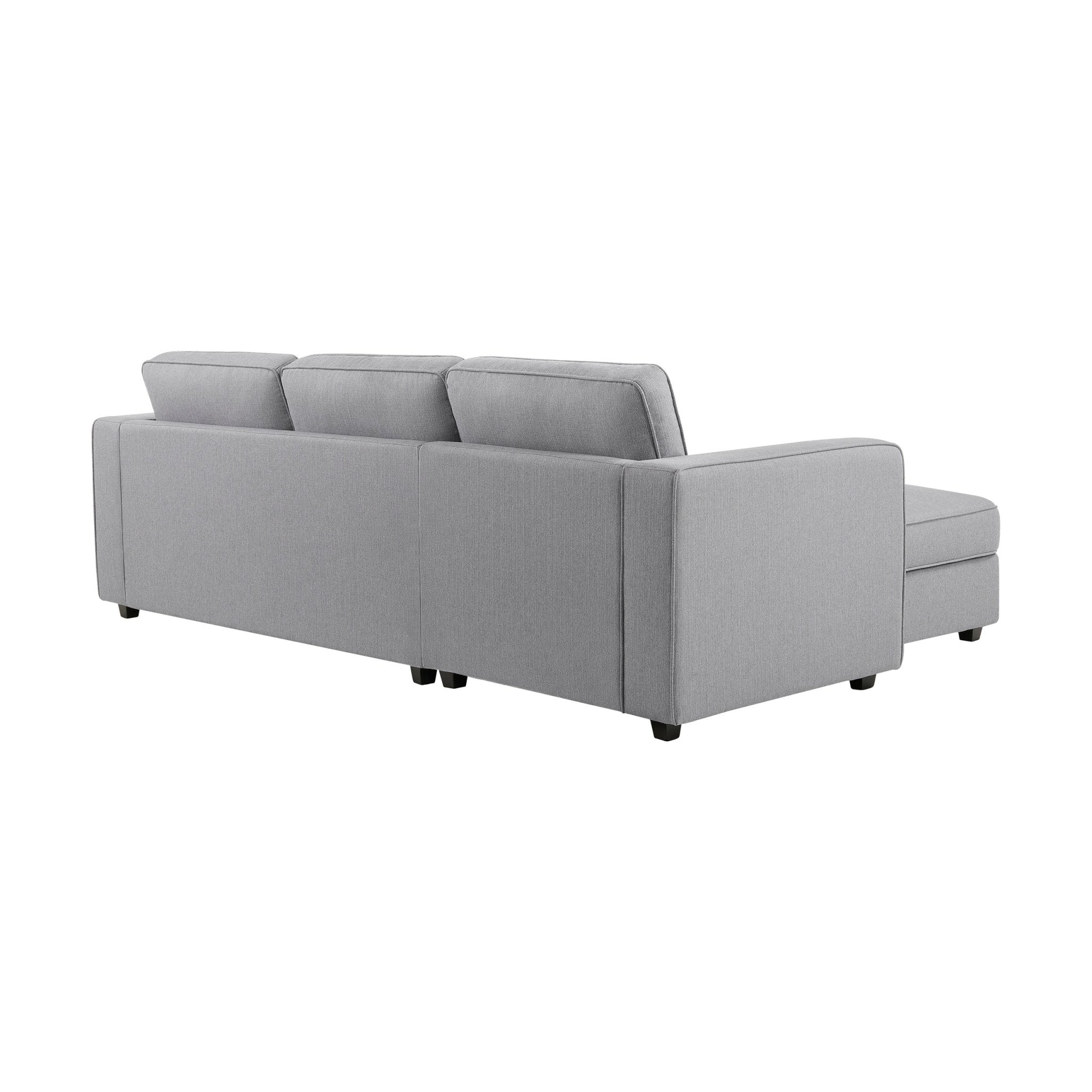 Soho Left Hand Storage Chaise Sofa - Mid Grey