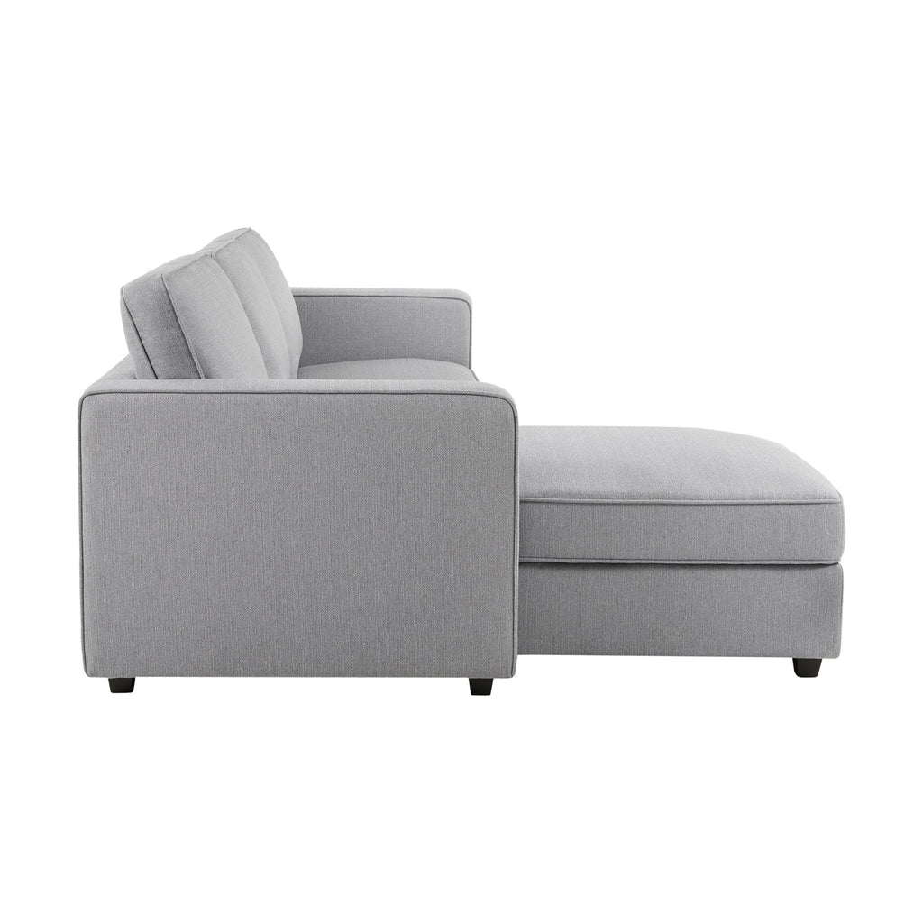 Soho Left Hand Storage Chaise Sofa - Mid Grey