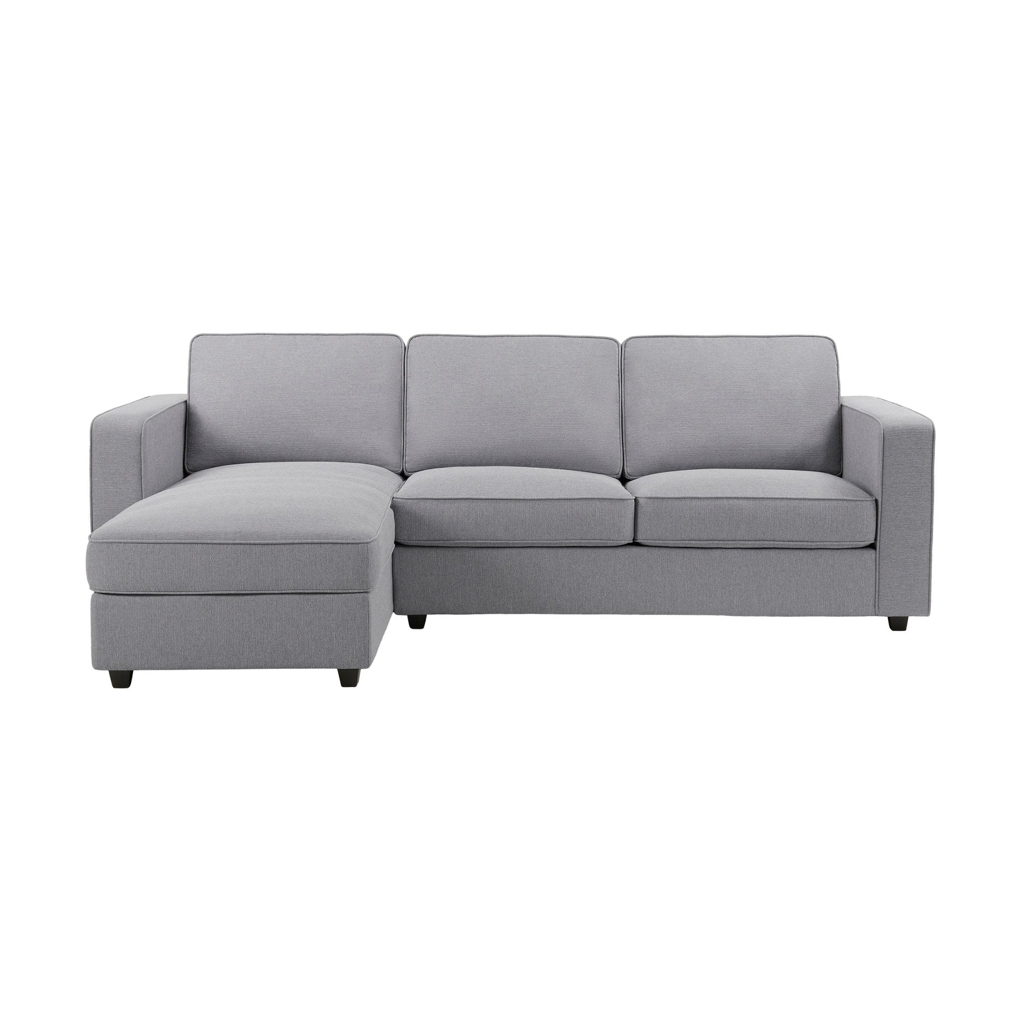 Soho Left Hand Storage Chaise Sofa - Mid Grey