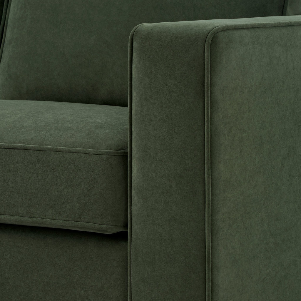 Soho Left Hand Storage Chaise Sofa - Dark Olive