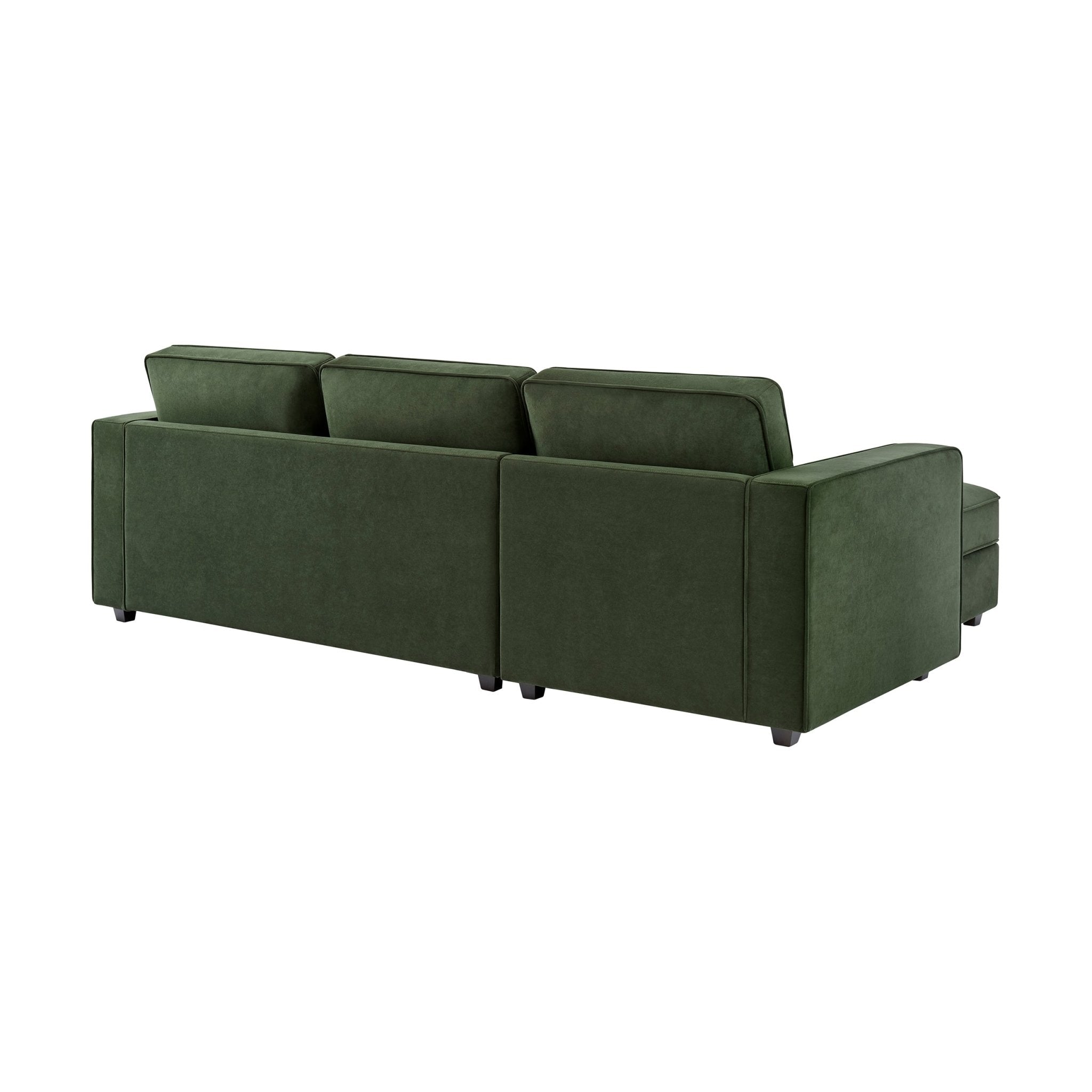Soho Left Hand Storage Chaise Sofa - Dark Olive