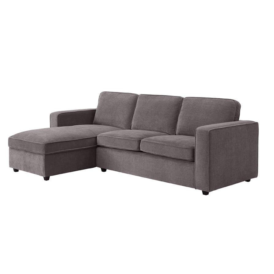 Soho Left Hand Storage Chaise Sofa - Grey