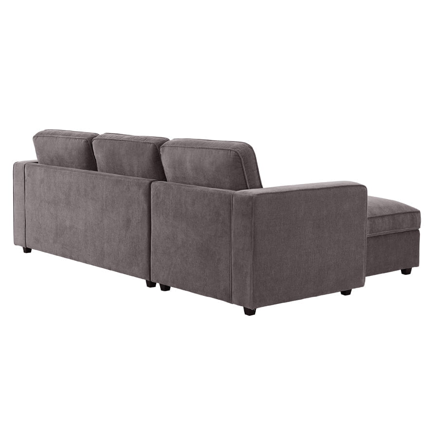 Soho Left Hand Storage Chaise Sofa - Grey