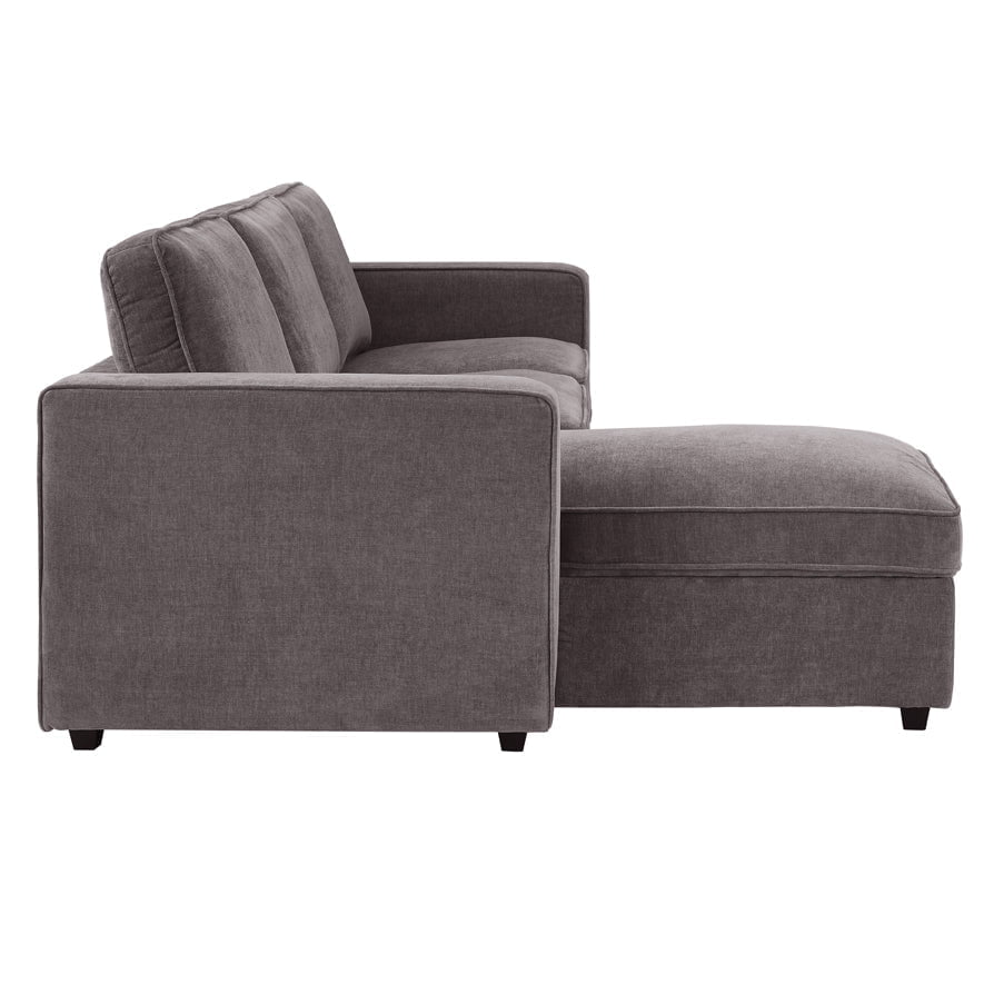 Soho Left Hand Storage Chaise Sofa - Grey