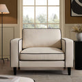 Soho Loveseat - Cream Linen/Black
