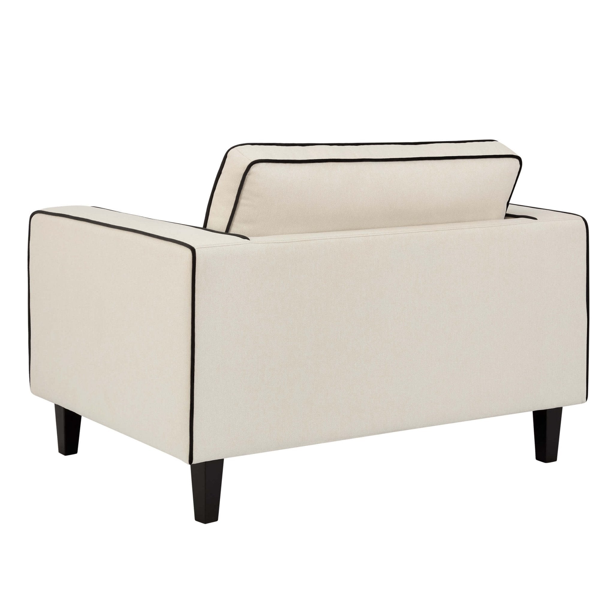 Soho Loveseat - Cream Linen/Black