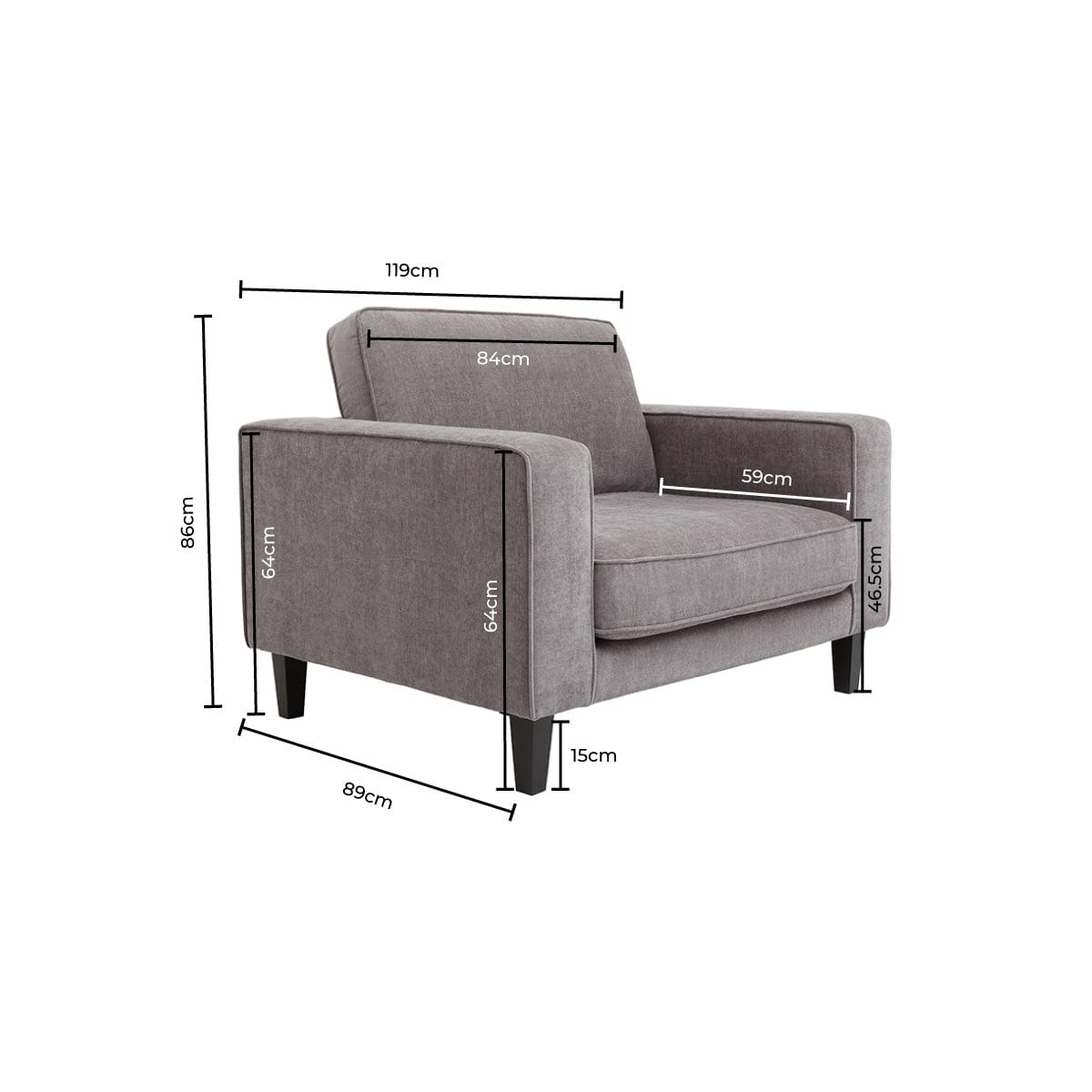 Soho Loveseat - Grey