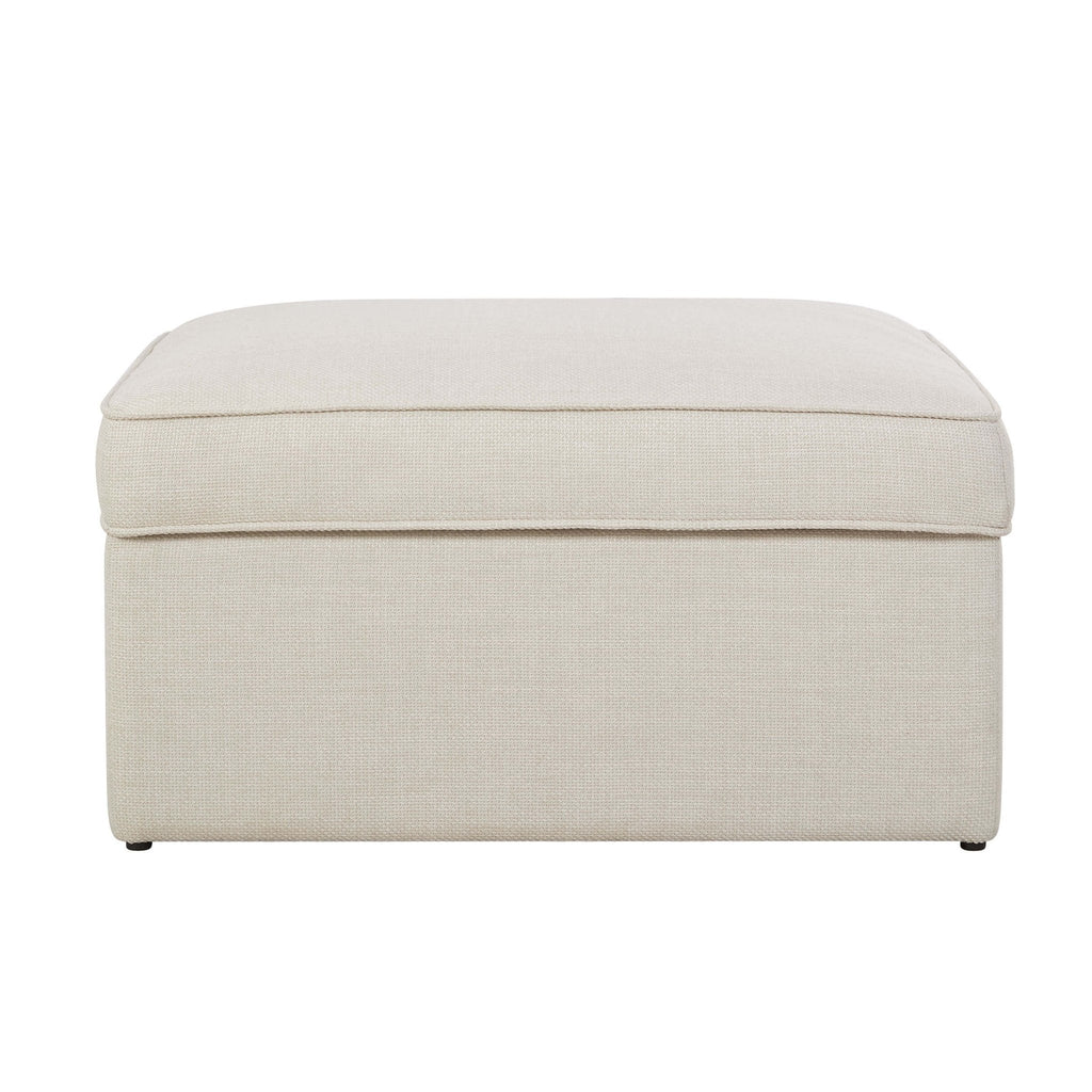 Soho Ottoman Storage Pouffe - Beige