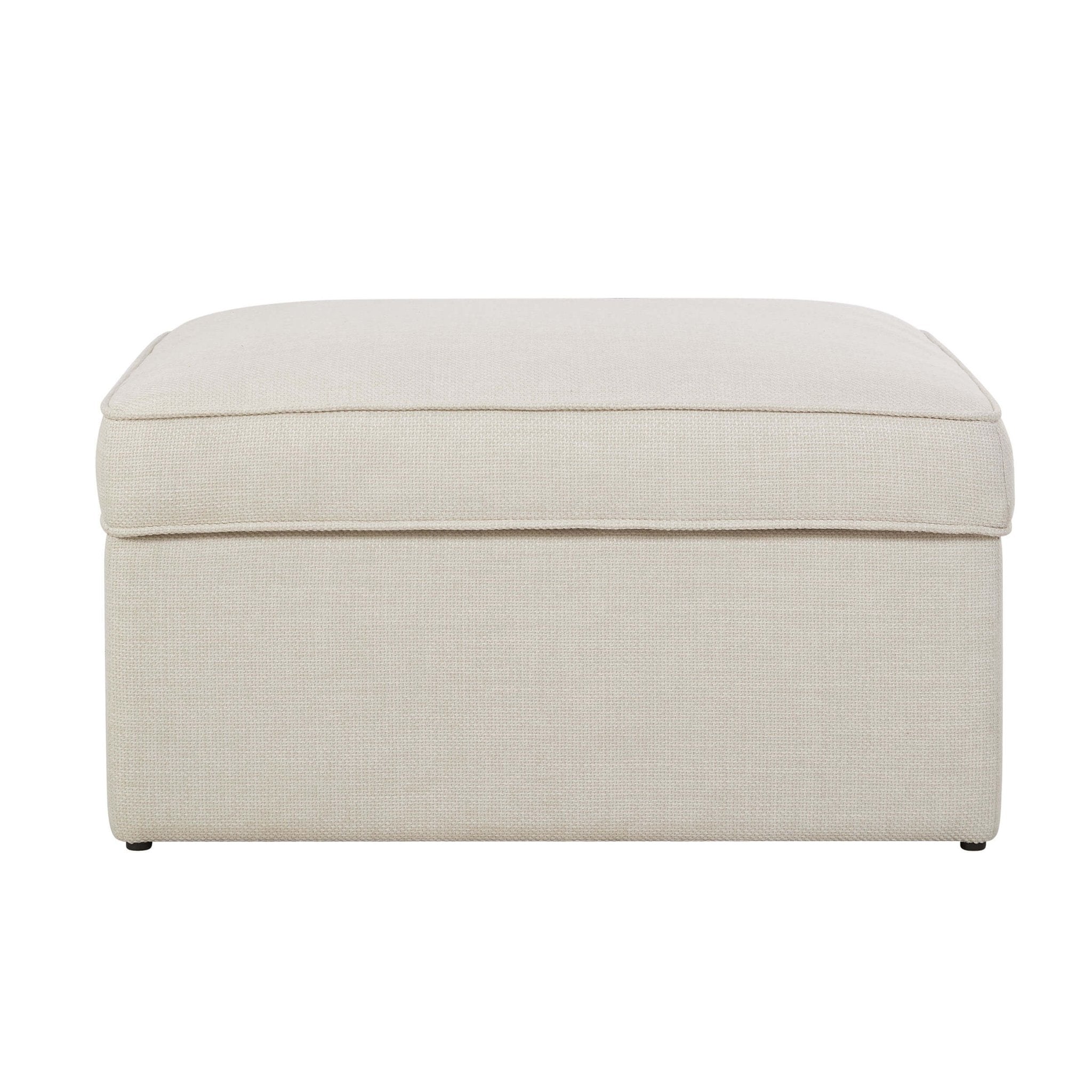 Soho Ottoman Storage Pouffe - Beige
