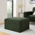 Soho Ottoman Storage Pouffe - Dark Olive