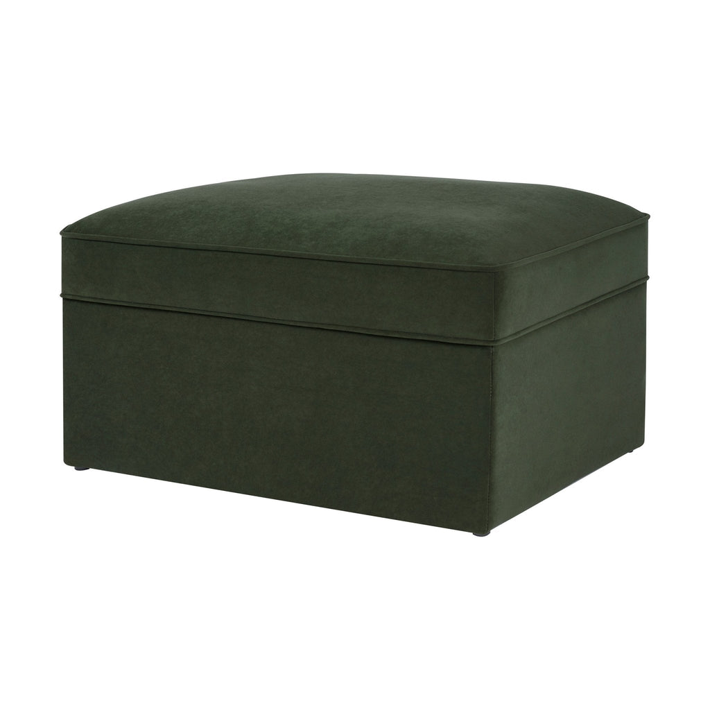 Soho Ottoman Storage Pouffe - Dark Olive
