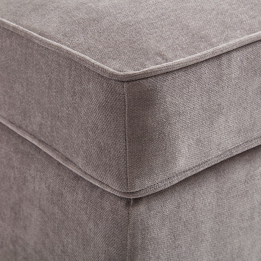 Soho Ottoman Storage Pouffe - Grey