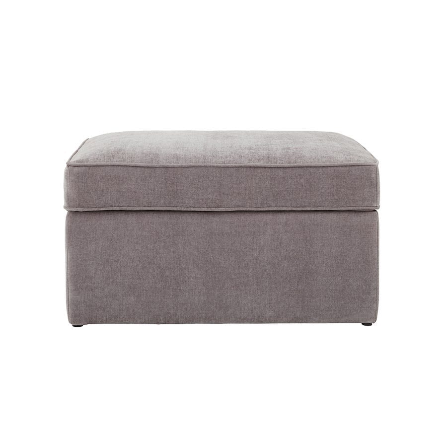 Soho Ottoman Storage Pouffe - Grey