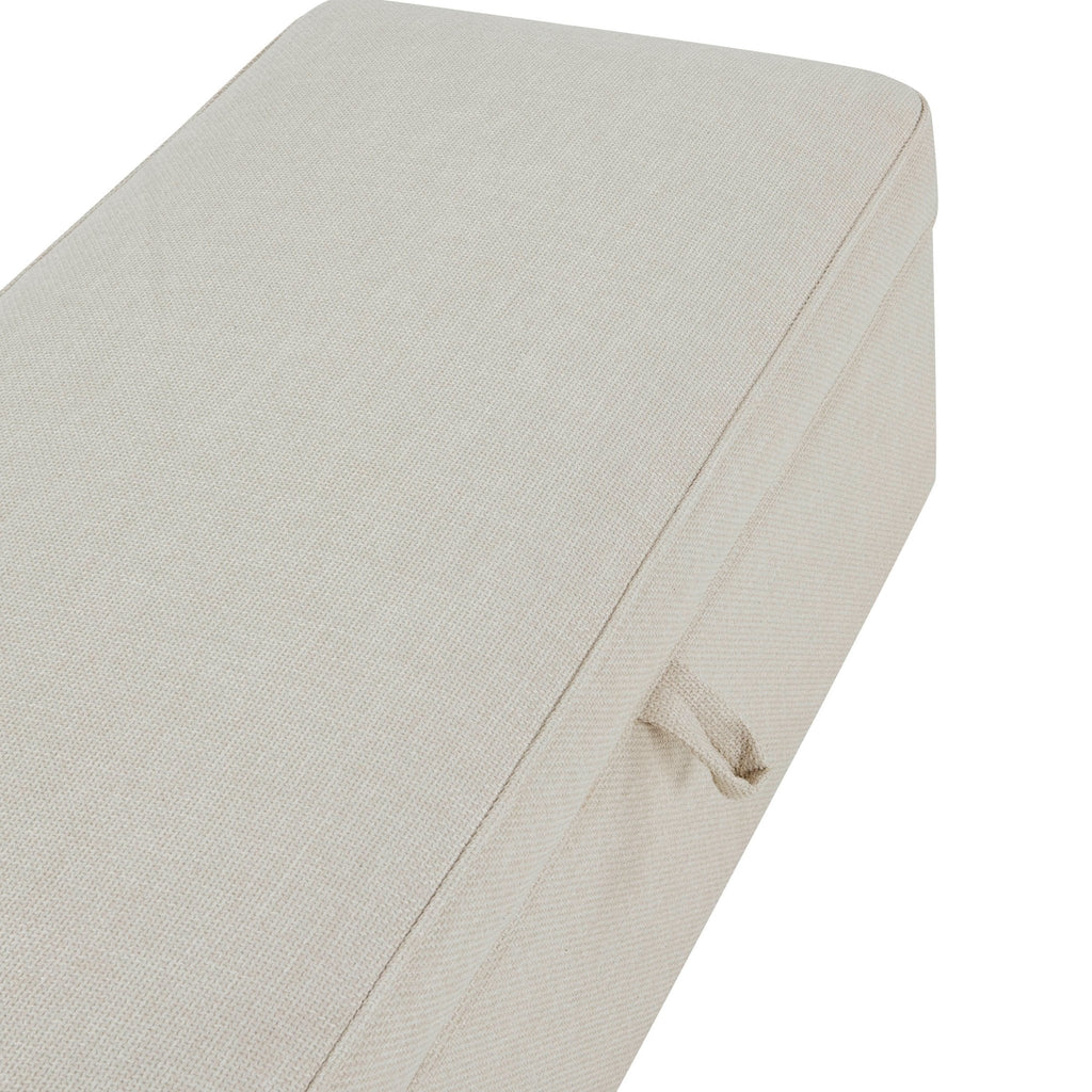 Soho Rectangle Ottoman Storage - Beige