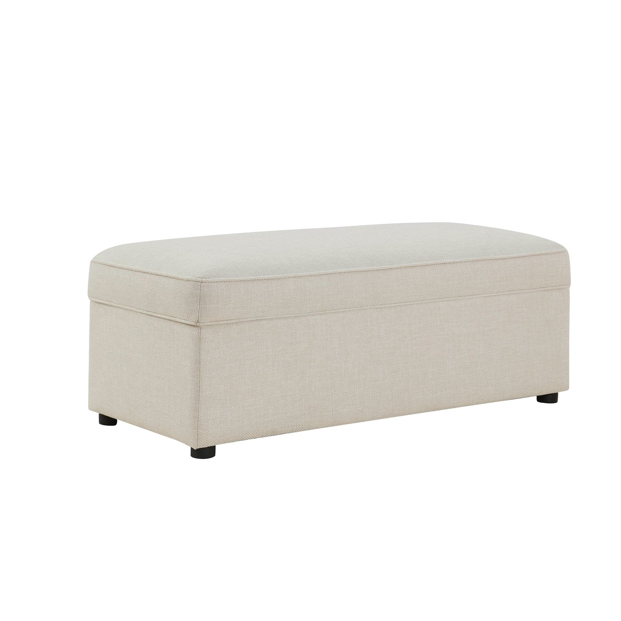 Soho Rectangle Ottoman Storage - Beige