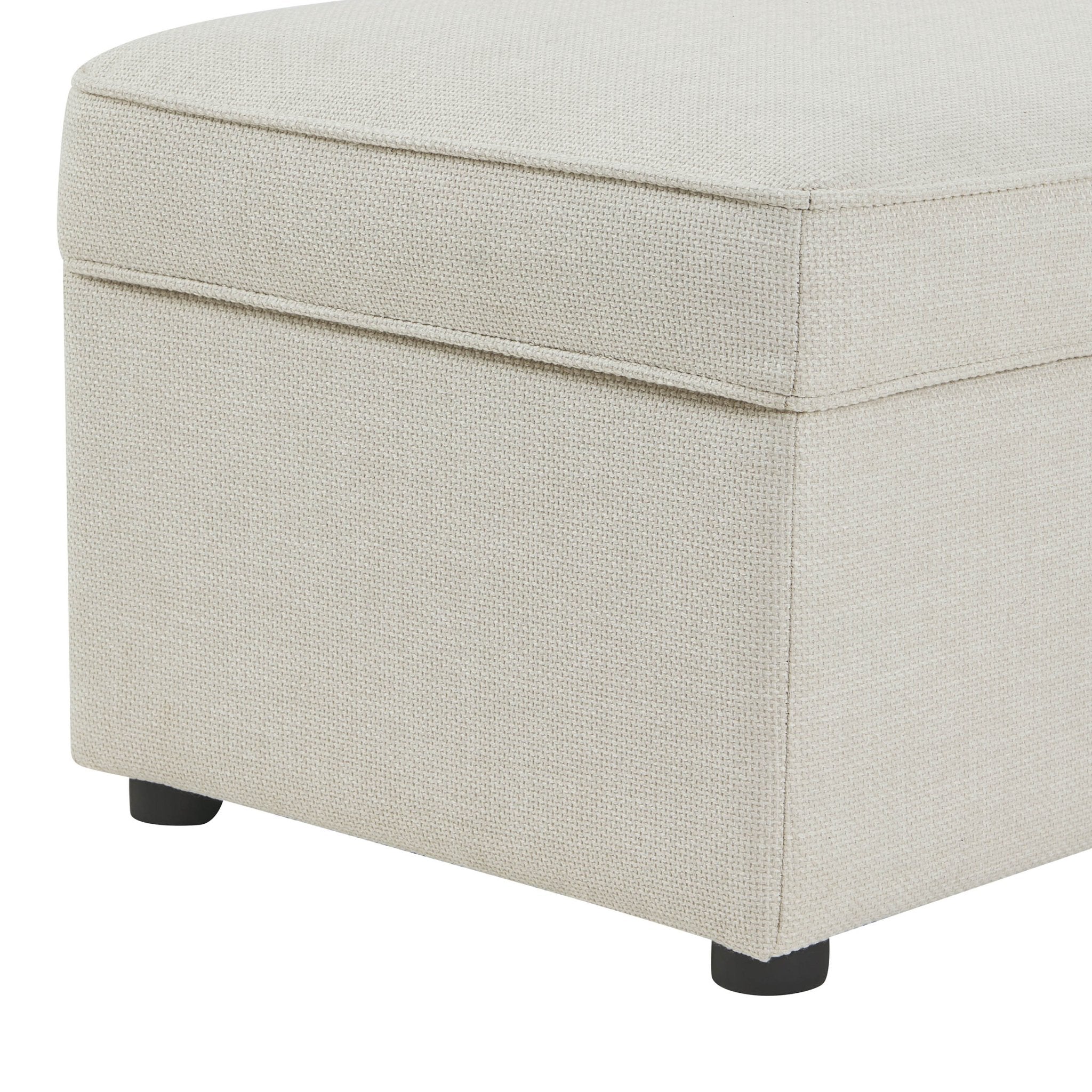 Soho Rectangle Ottoman Storage - Beige