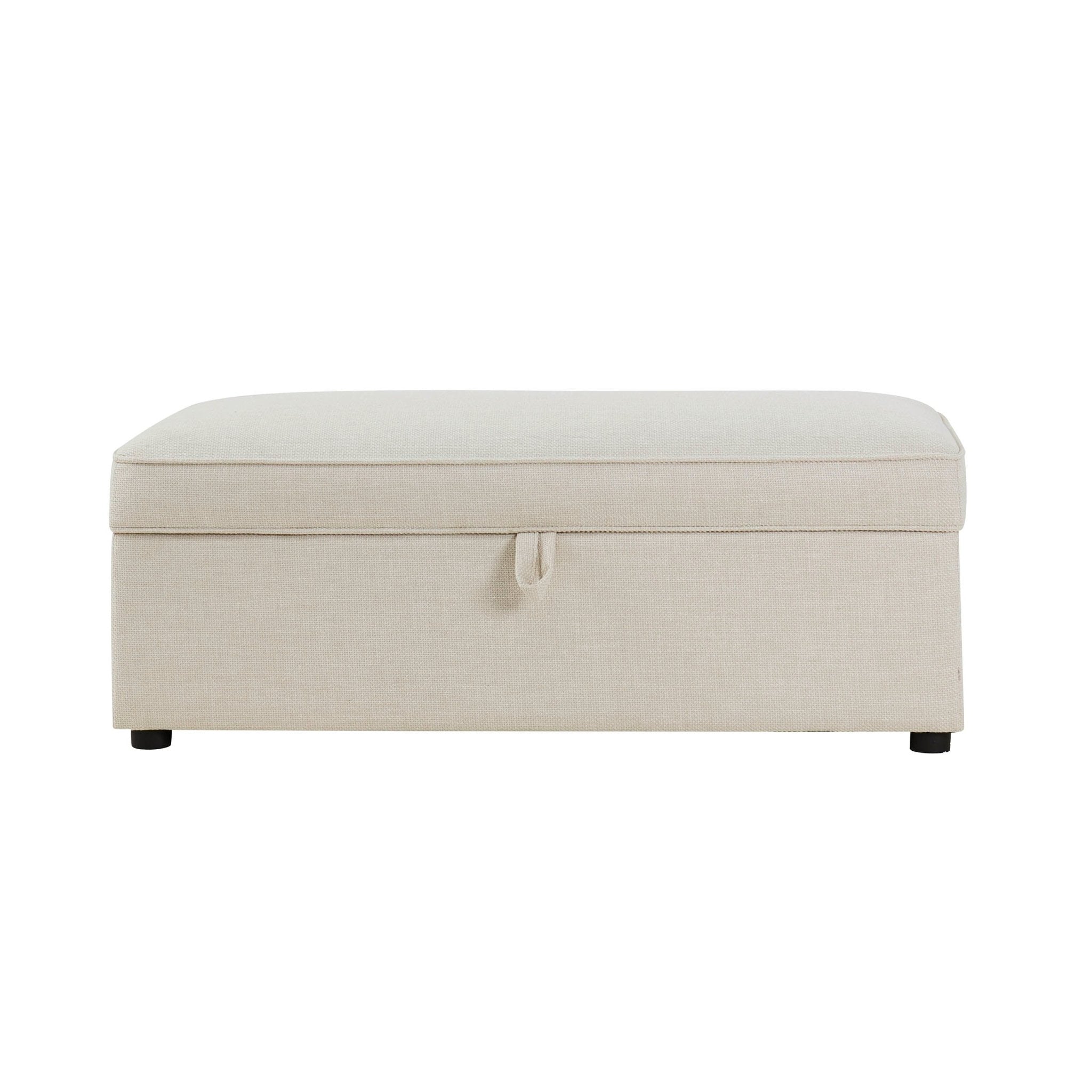 Soho Rectangle Ottoman Storage - Beige