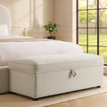 Soho Rectangle Ottoman Storage - Beige