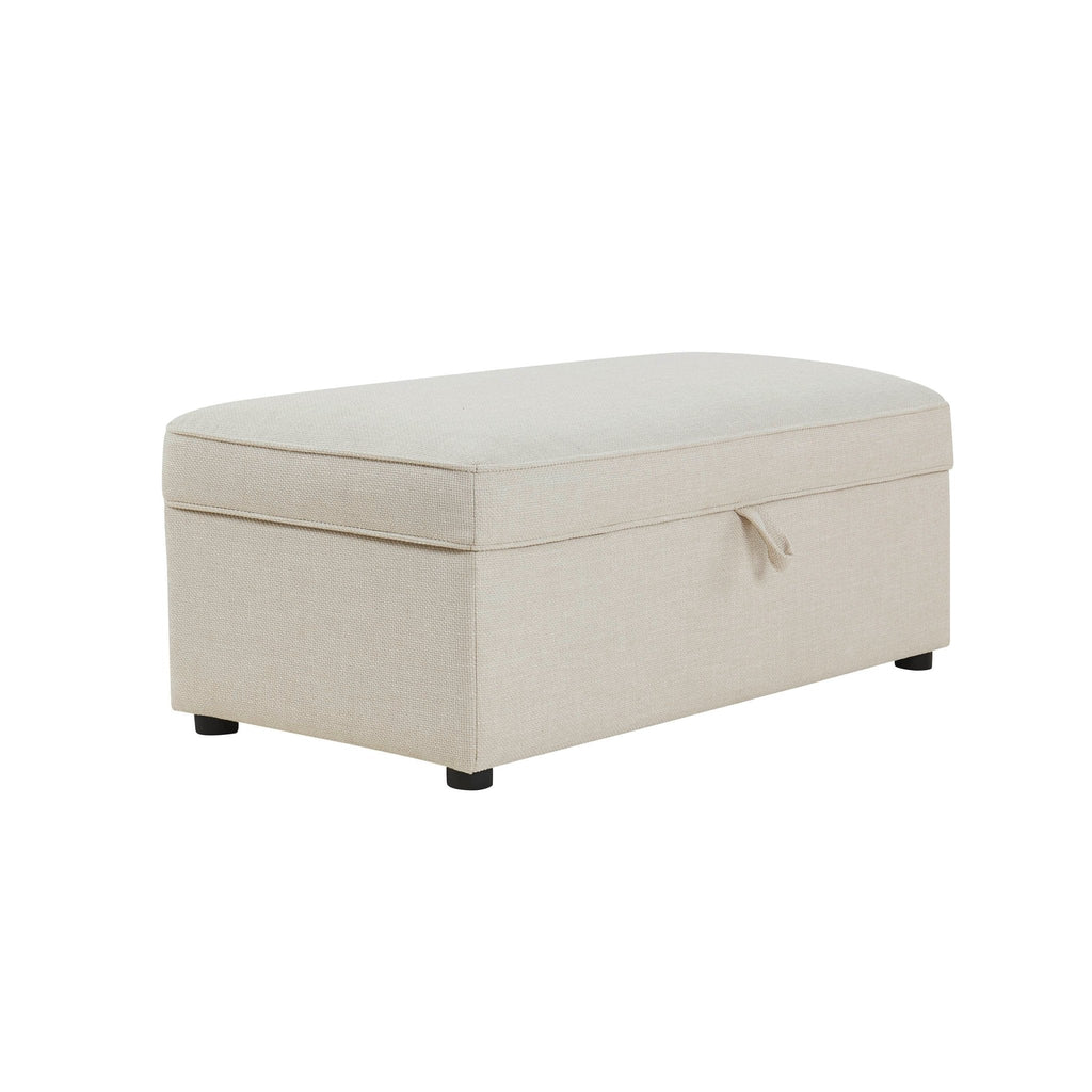 Soho Rectangle Ottoman Storage - Beige