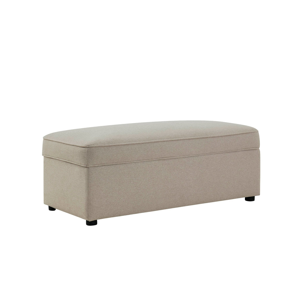 Soho Rectangle Ottoman Storage - Oatmeal