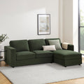Soho Right Hand Storage Chaise Sofa - Dark Olive