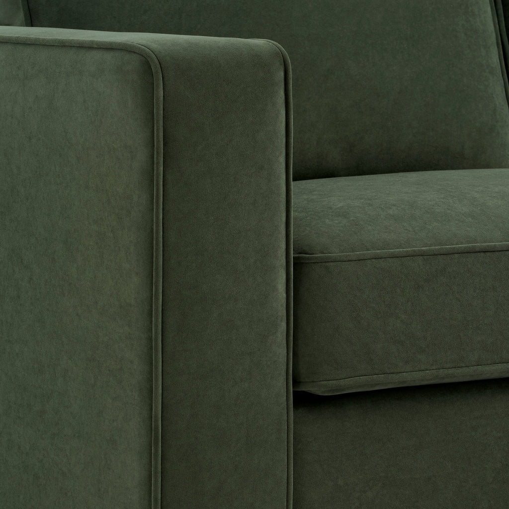 Soho Right Hand Storage Chaise Sofa - Dark Olive