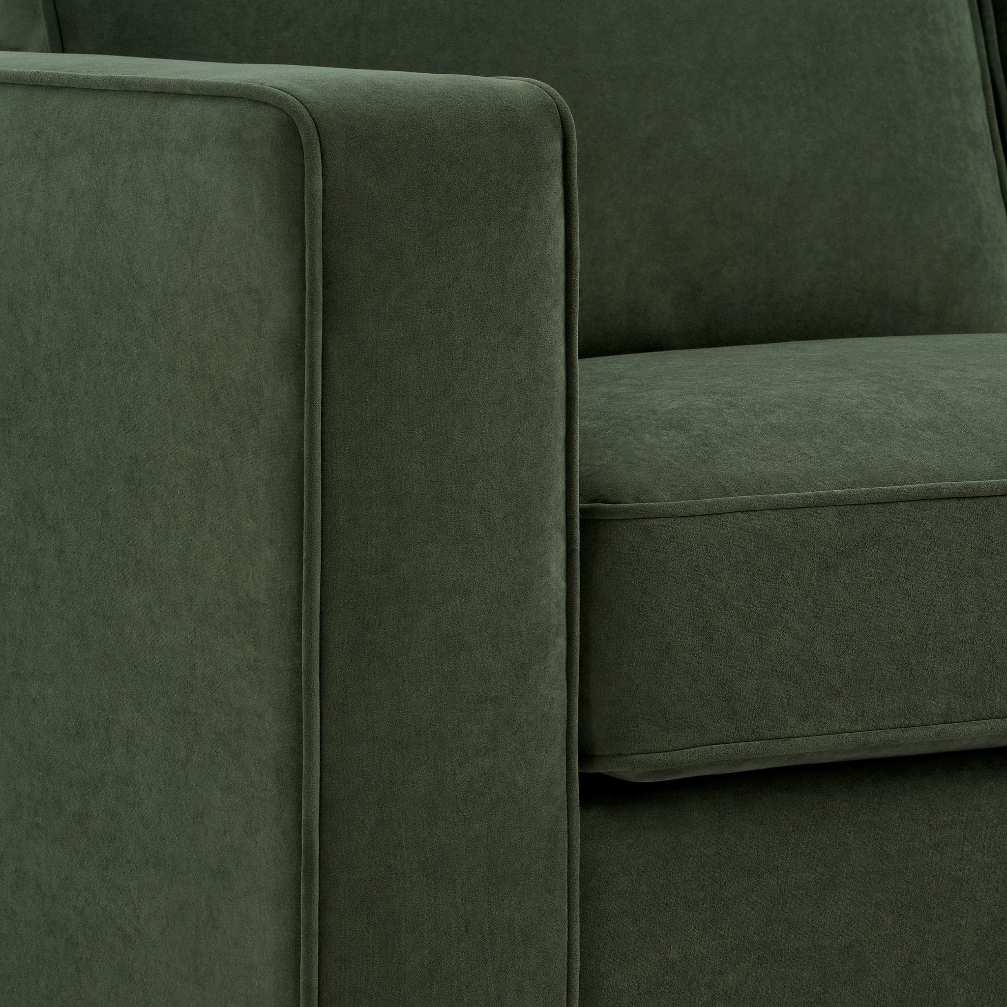 Soho Right Hand Storage Chaise Sofa - Dark Olive