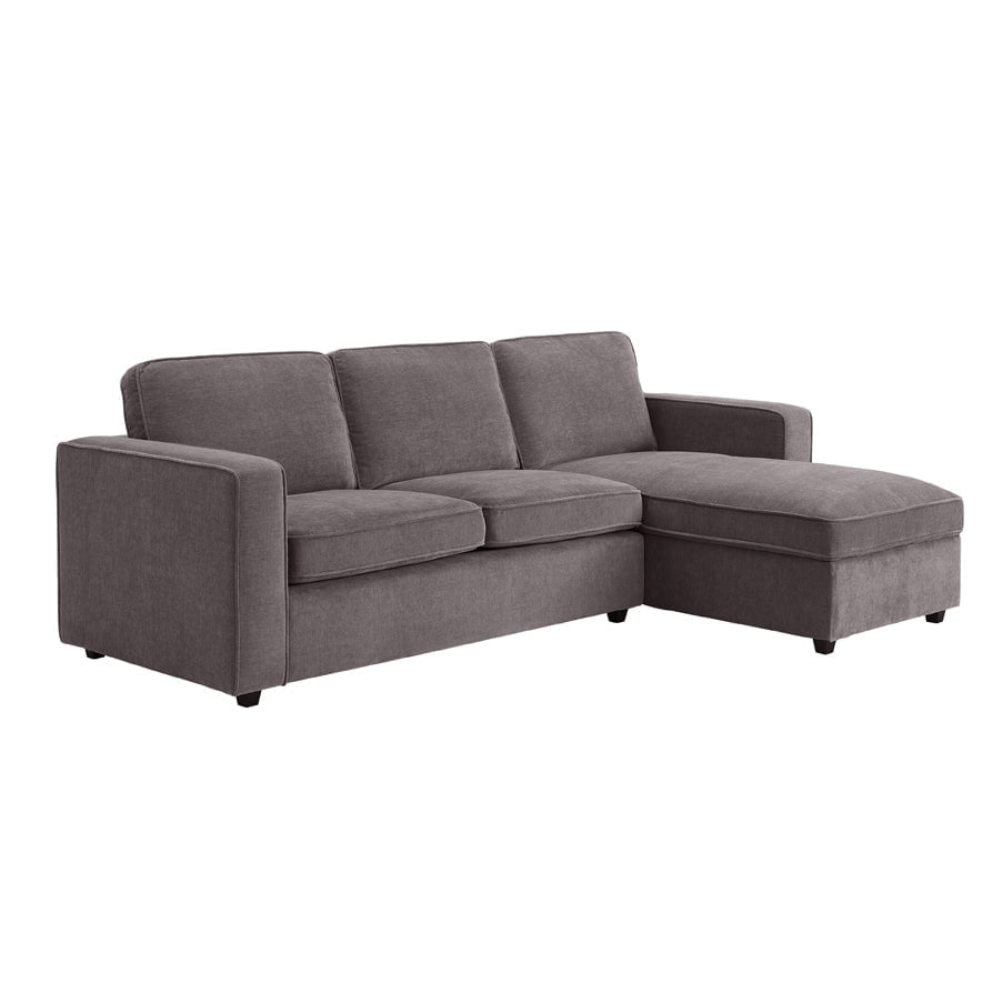 Soho Right Hand Storage Chaise Sofa - Grey