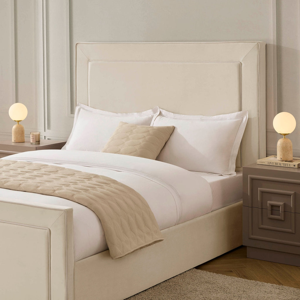 Sorrento Ottoman Storage Bed - Ecru/White