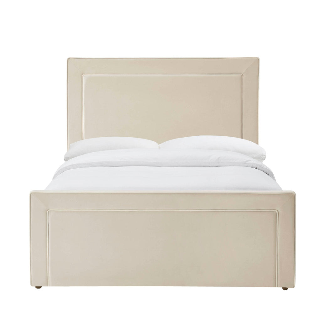 Sorrento Ottoman Storage Bed - Ecru/White