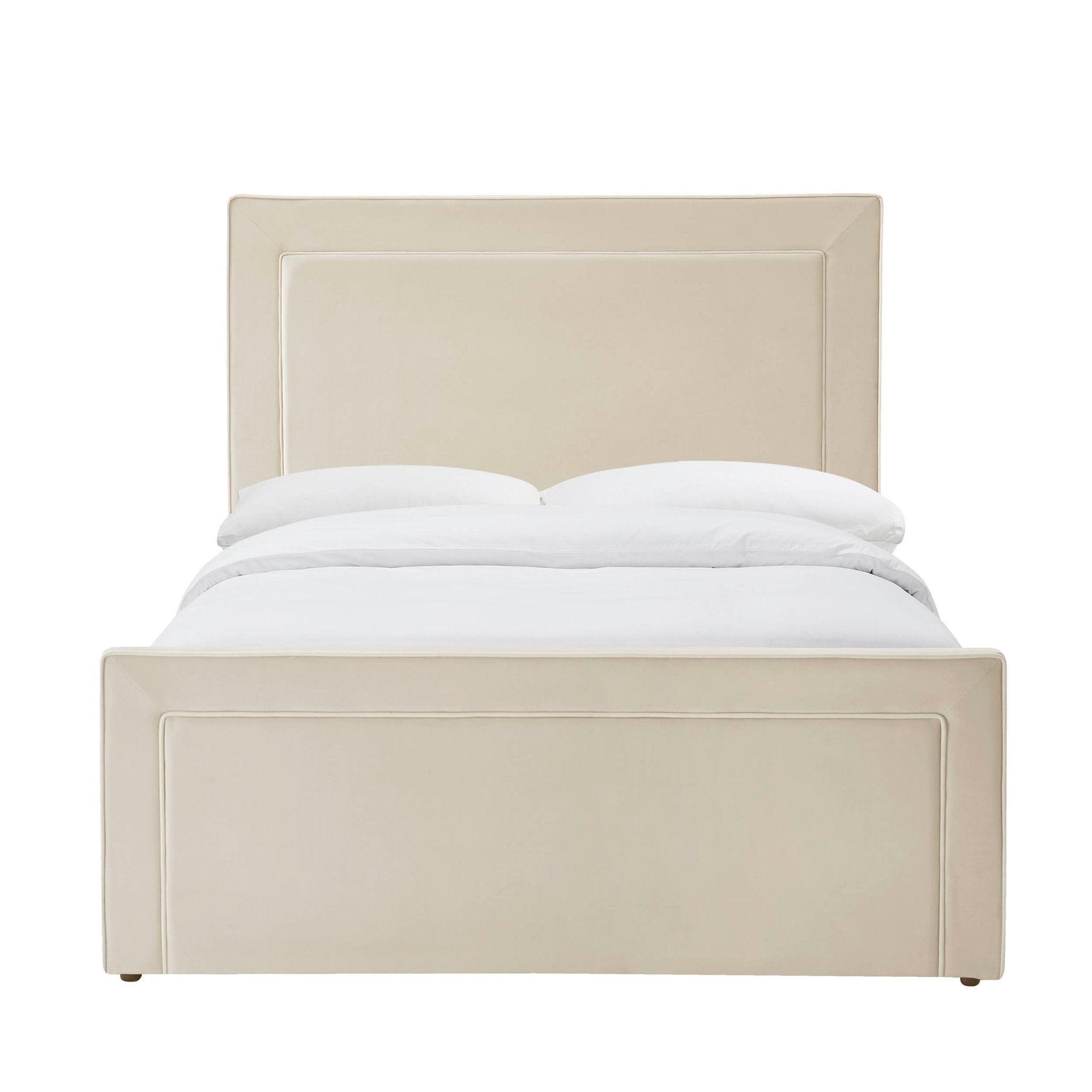 Sorrento Ottoman Storage Bed - Ecru/White